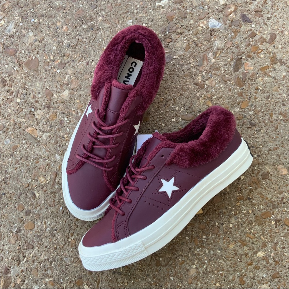 Converse One Star OX faux fur women’s sneakers
